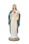 Immaculate Heart of Mary 8-Inch Statue, Hand-Painted Finish Options