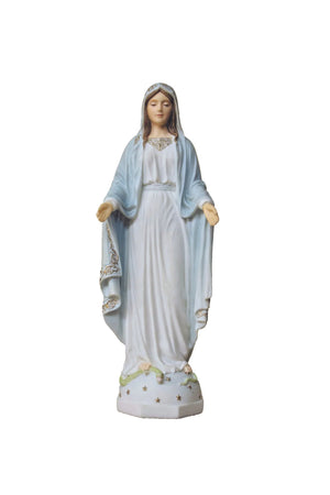 Our Lady of Grace 9" White with Hand Painted Features