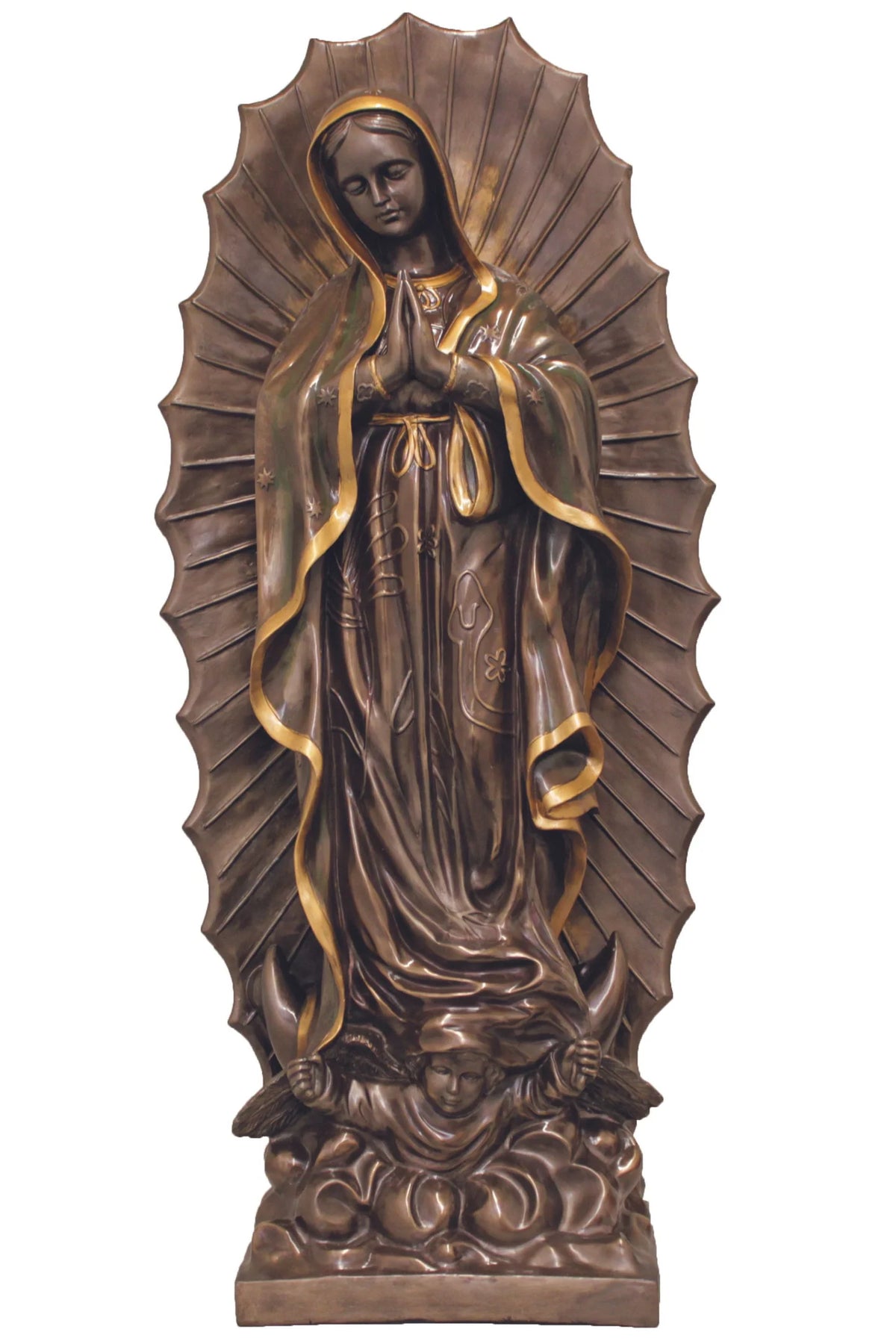 Our Lady of Guadalupe 43" Statue cold cast bronze