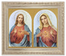Sacred Heart and Immaculate Heart 8x10 Framed Print Under Glass