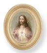 Sacred Heart of Jesus Small 4.5 Inch Oval Framed Print