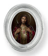 Sacred Heart of Jesus Small 4.5 Inch Oval Framed Print