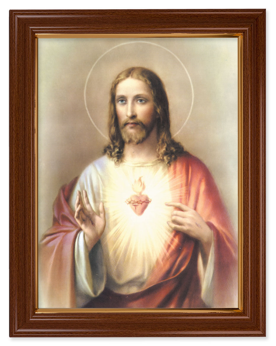 Sacred Heart of Jesus by Bonella 12x16 Framed Print Artboard