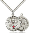 Sacred Heart and Our Lady of Mount Carmel Pendant