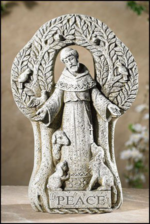 Saint Francis Peace Tree Garden Statue 12.5" High