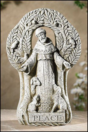 Saint Francis Peace Tree Garden Statue 12.5" High