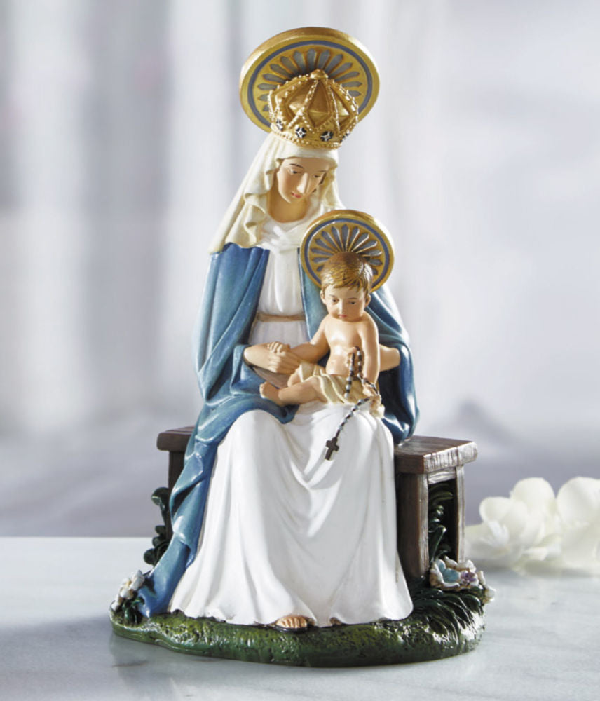Seated Madonna 6 Inches High Statue