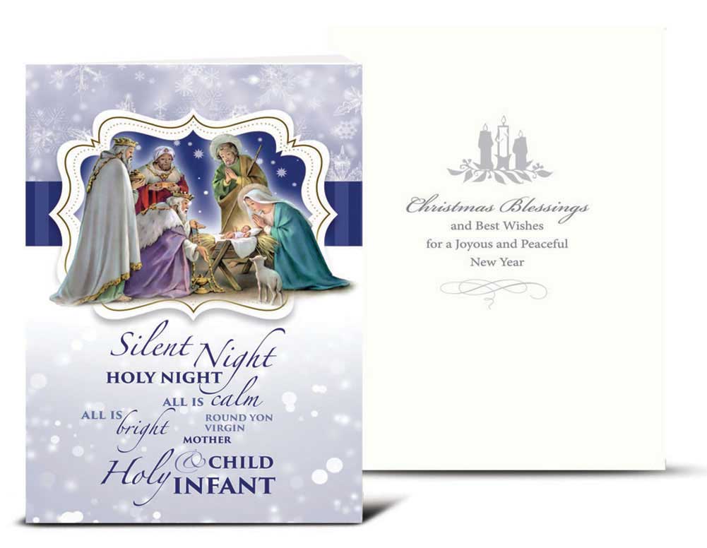 Silent Night Christmas Card Set