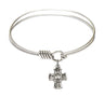 Smooth Bangle Bracelet with a 5-Way Charm