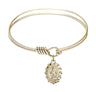 Smooth Bangle Bracelet with a Miraculous Charm