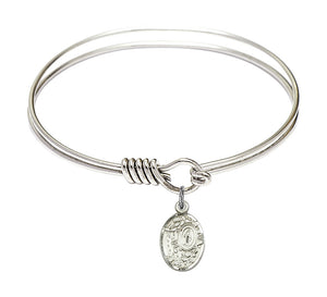 Smooth Bangle Bracelet with a Miraculous Charm