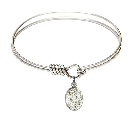 Smooth Bangle Bracelet with a Miraculous Charm