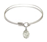 Smooth Bangle Bracelet with a Miraculous Charm