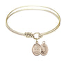 Smooth Bangle Bracelet with a Saint Cecilia Choir Charm