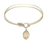 Smooth Bangle Bracelet with a Saint Elmo Charm