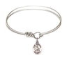 Smooth Bangle Bracelet with a Saint Eustachius Charm