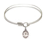 Smooth Bangle Bracelet with a Saint Marcellin Champagnat Charm