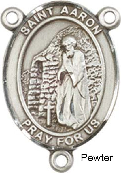 St. Aaron Rosary Centerpiece Sterling Silver or Pewter