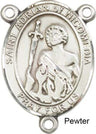 St. Adrian of Nicomedia Rosary Centerpiece Sterling Silver or Pewter
