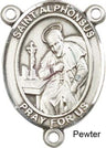 St. Alphonsus Rosary Centerpiece Sterling Silver or Pewter