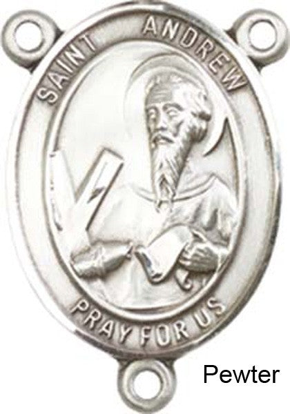 St. Andrew Rosary Centerpiece Sterling Silver or Pewter