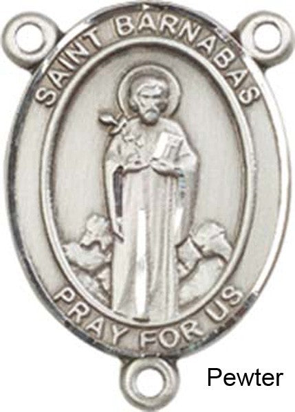 St. Barnabas Rosary Centerpiece Sterling Silver or Pewter