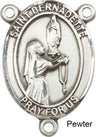 St. Bernadette Rosary Centerpiece Sterling Silver or Pewter