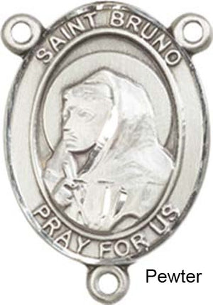 St. Bruno Rosary Centerpiece Sterling Silver or Pewter