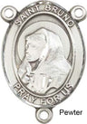 St. Bruno Rosary Centerpiece Sterling Silver or Pewter