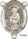St. Christina the Astonishing Rosary Centerpiece Sterling Silver or Pewter
