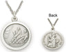 St. Christopher Ice Hockey Sports Medal with Chain