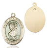 St. Christopher Medal with Blue Inset