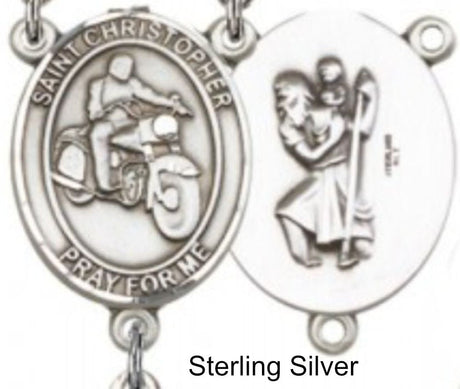 St. Christopher Motorcycle Centerpiece