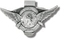 St. Christopher Visor Clip with Wings and Globe -  3 per order