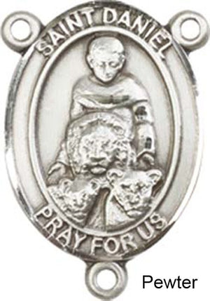 St. Daniel Rosary Centerpiece Sterling Silver or Pewter