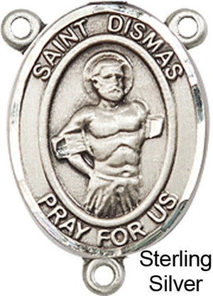St. Dismas Rosary Centerpiece Sterling Silver or Pewter