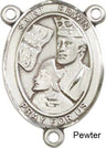 St. Edwin Rosary Centerpiece Sterling Silver or Pewter