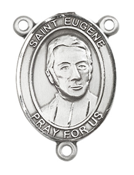 St. Eugene De Mazenod Rosary Centerpiece Sterling Silver or Pewter