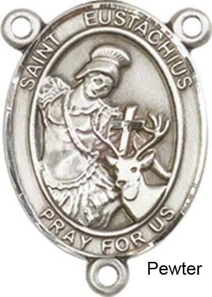 St. Eustachius Rosary Centerpiece Sterling Silver or Pewter