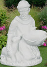 Saint Francis Bird Feeder Plastic Statue - 16 Inch