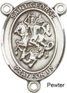 St. George Rosary Centerpiece Sterling Silver or Pewter