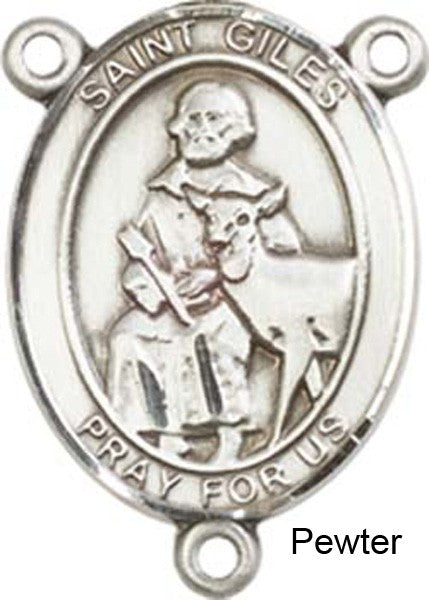 St. Giles Rosary Centerpiece Sterling Silver or Pewter