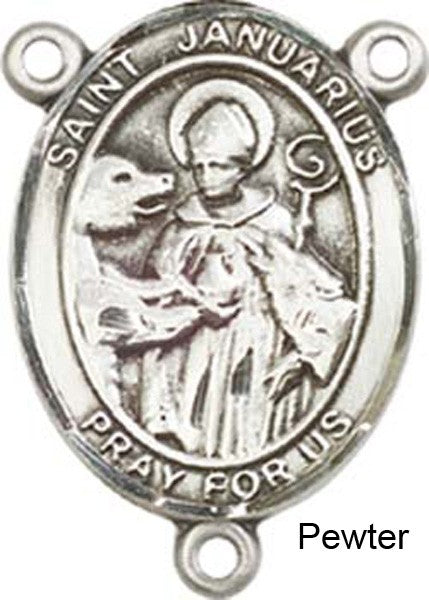 St. Januarius Rosary Centerpiece Sterling Silver or Pewter
