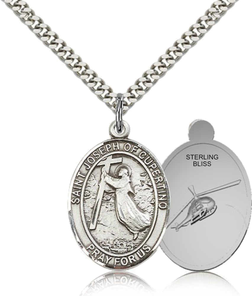 St. Joseph of Cupertino Medal with Helicopter