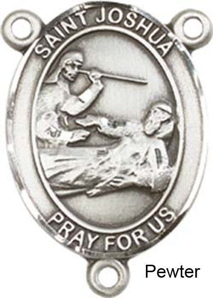 St. Joshua Rosary Centerpiece Sterling Silver or Pewter