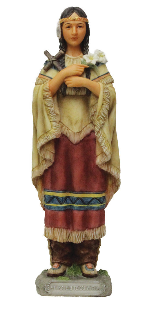 St. Kateri Tekakwitha Statue - 8 Inches