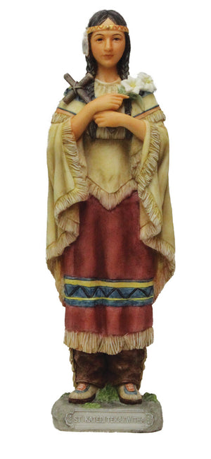 St. Kateri Tekakwitha Statue - 8 Inches
