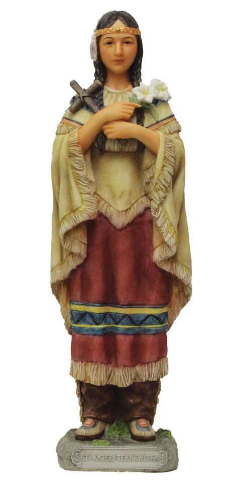 St. Kateri Tekakwitha Statue - 8 Inches