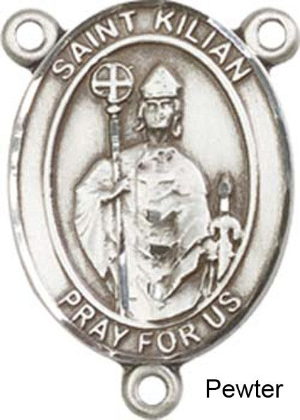 St. Kilian Rosary Centerpiece Sterling Silver or Pewter