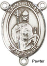 St. Kilian Rosary Centerpiece Sterling Silver or Pewter